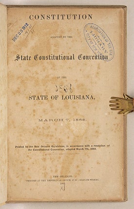 Constitution Adopted by the State Constitutional Convention of the...