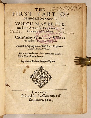 The First Part of Symboleography [with] Second Part, London, 1622-18.