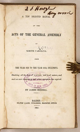 A New Digested Manual of the Acts of the General Assembly of North ...