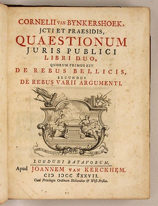 Quaestionum Juris Publici, Libri Duo, Quorum Primus Est de Rebus...