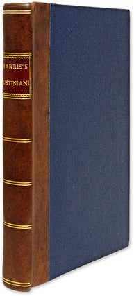 Item #70420 D Justiniani Institutionum Libri Quatuor: The Four Books of Justinian. Emperor of the...