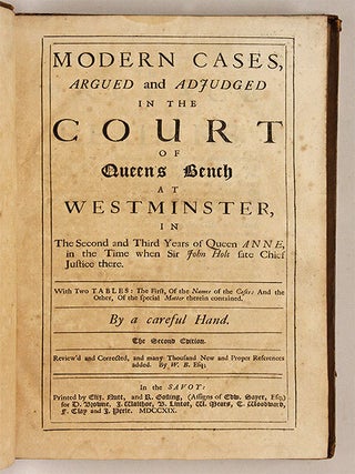 Modern Cases, Argued and Adjudged in the Court of Queen's Bench..