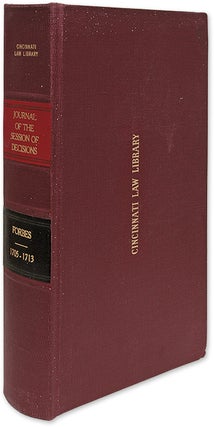 Item #70530 A Journal of the Session, Containing the Decisions of the Lords. William Forbes