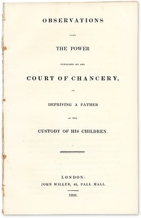 Item #70553 Observations upon the Power Exercised by the Court of Chancery. John Beames