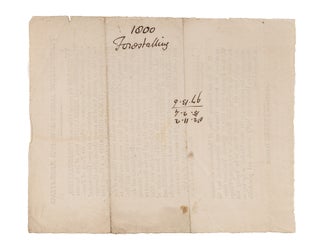 Forestalling Ingrossing and Regrating, Alnwick, 1800.