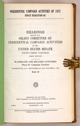 Presidential Campaign Activities of 1972, Senate Resolution 60 Phase 2