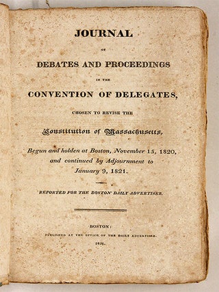 Journal of Debates and Proceedings in the Convention of Delegates...