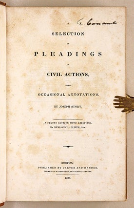 A Selection of Pleadings in Civil Actions, With Occasional...