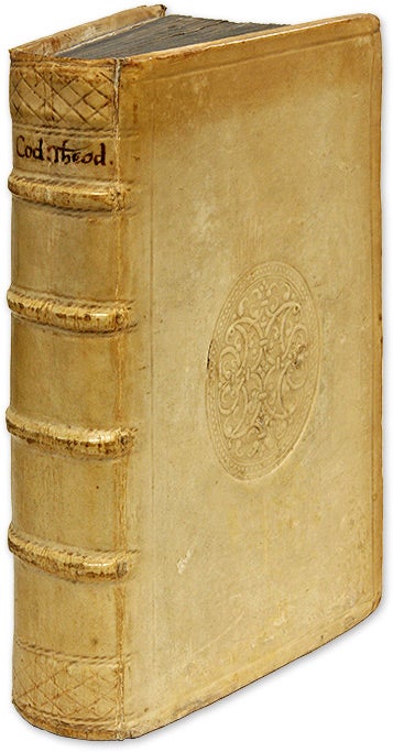 Item #70752 E Libris Constitutionum Theodosii A Libri Priores Octo LongŠ. Theodosius II, Jean Du Tillet.