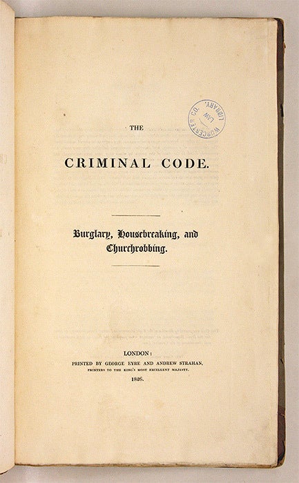 Uttering Criminal Code The Criminal Code; Burglary, Housebreaking, And Churchrobbing | Anthony ...
