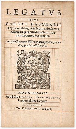 Legatus, Accessit Graecarum Dictionum Interpretatio, Et Index...