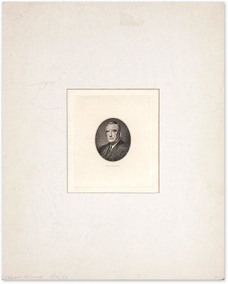 Item #70784 Engraved Image of Vinson, Mounted and Matted. Fred M. Vinson