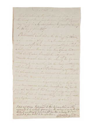 Item #70815 Account of a Rape, County Carlow, Ireland, June 25, 1807. Manuscript, Trial, Ireland