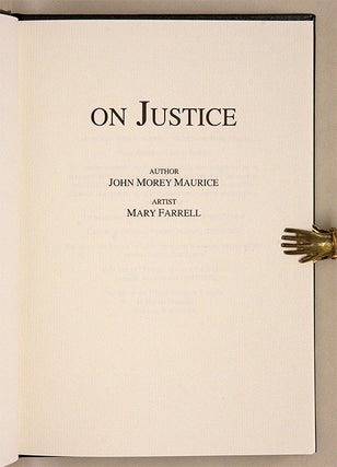 On Justice. Spokane, Morey-Maurice Press, WA, 2006.