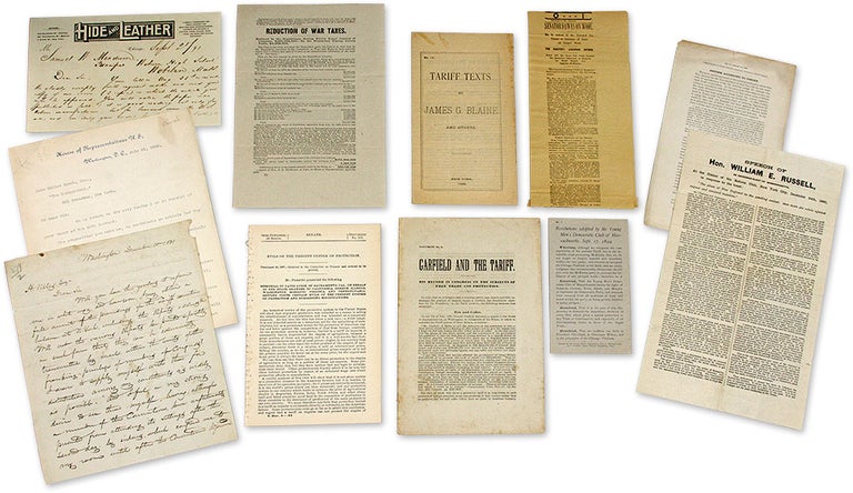 Item #70926 Pamphlets, Circulars, Offprints and Letters Concerning Tariffs. Archive, Tariffs.