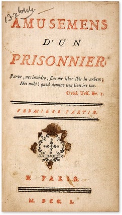Amusemens d'un Prisonnier. 1750, First edition, 2 vols in 1.