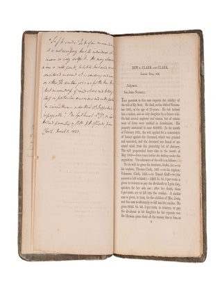 A Report of the Judgment of Dew v Clark and Clark, Delivered by...