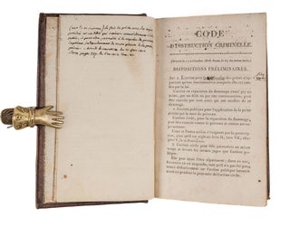 Code d'Instruction Criminelle, Edition Conforme a l'Edition Originale.