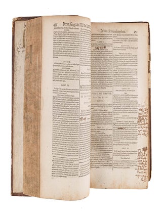 Item #71031 Corpus Iuris Canonici Notis Illustratum, Gregorii XIII... 2 vols. Corpus Juris...