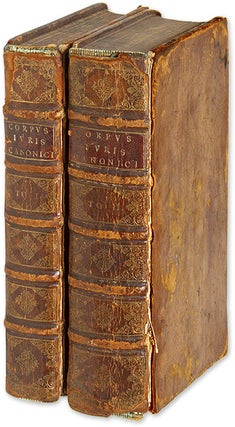 Item #71031 Corpus Iuris Canonici Notis Illustratum, Gregorii XIII... 2 vols. Corpus Juris...