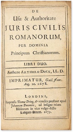 De Usu et Authoritate Juris Civilis Romanorum, Per Dominia Principum..