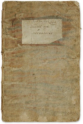 Item #71121 No 23, V 1 2, Domesday Book for Devonshire, 18th C, 15-1/2" x 10-1/2." Manuscript,...