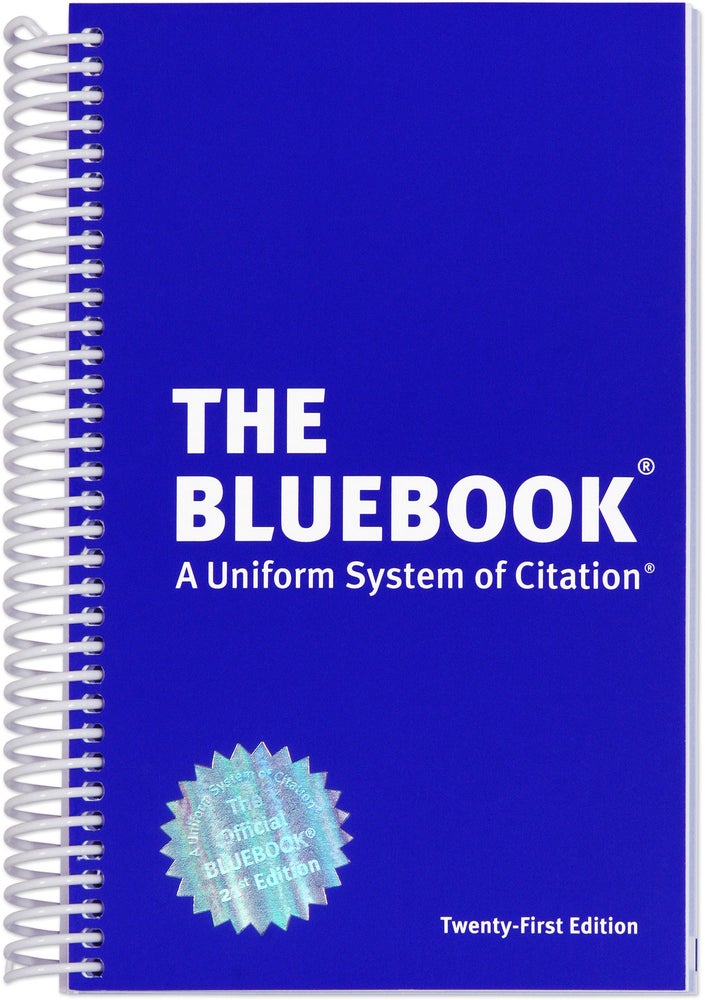 Item #71151 The Bluebook. A Uniform System of Citation. 21st Edition. 2020. NEW. Harvard Law Review Association.