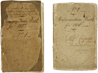 Item #71193 Memorandum Book for 1804, No 1 [and 1806], Richmond, Surrey, England. Manuscript,...