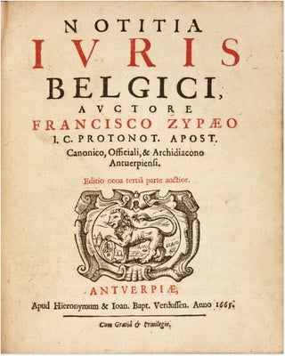 Notitia Iuris [Juris] Belgici.