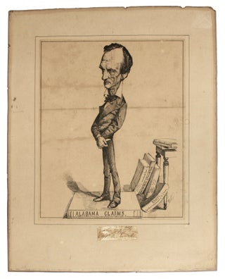 Item #71264 Woodcut Caricature of Evarts, c 1872. William M. Evarts