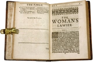 The Lawes [Laws] Resolutions of Womens Rights... London, 1632. 1st ed.