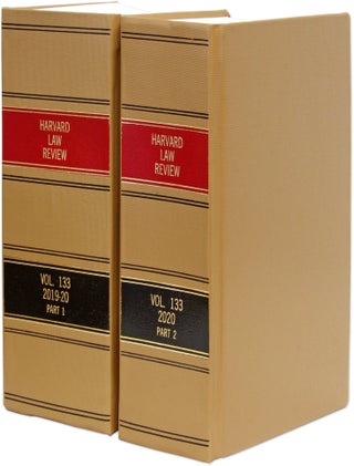 Harvard Law Review. Vol. 133 (2019-2020) Part 1-2, in 2 books. Harvard Law Review Association.