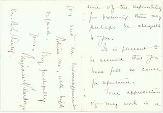 Autograph Letter, Signed, Albany, February 20, 1931.