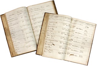 Item #71455 Justice's Docket Book. Amherst County, Virginia, 1850-1859. 2 books. Manuscript,...