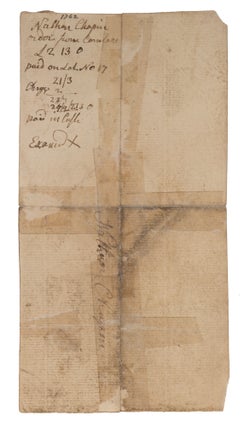 Document Concerning Payment for the Purchase of Law Books, 1762.