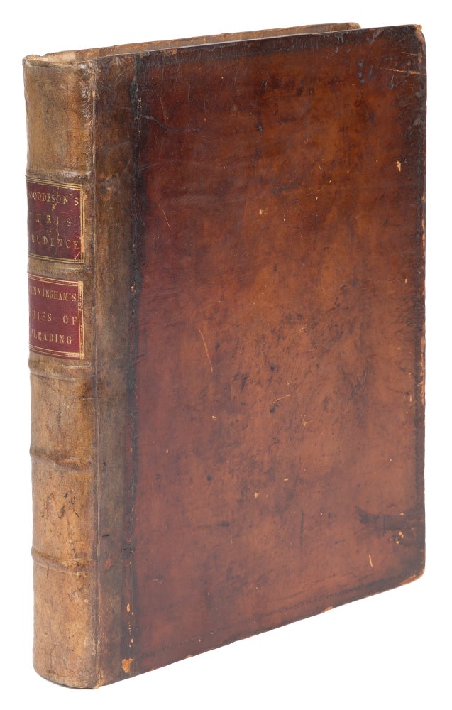 Item #71494 Elements of Jurisprudence [Bound with] Maxims and Rules of Pleading. Richard Wooddeson, Sir Robert. Cunningham Heath.