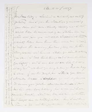 Item #71500 Autograph Letter Signed ("OWH") to Lady Clare Castletown, 1897. Manuscript, Oliver...