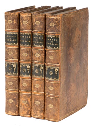 Item #71558 The Annals of Newgate; Or, Malefactors Register. 4 Vols. 1776. Plates. John Villette,...