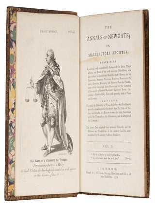The Annals of Newgate; Or, Malefactors Register. 4 Vols. 1776. Plates.