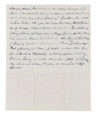 Autograph Letter Signed "Yours, OWH" to Lady Clare Castletown, 1898.