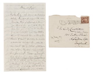 Item #71649 Autograph Letter Signed "H" to Lady Clare Castletown, 1898. Holmes Manuscript, Jr,...