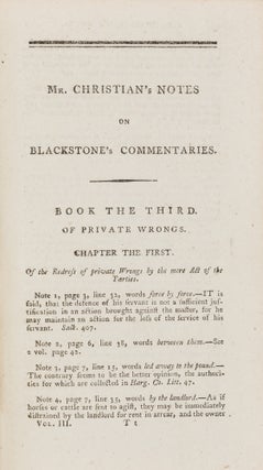 Commentaries on the Laws of England, In Four Books.