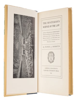 The Mysterious Science of the Law, With Dust Jacket.