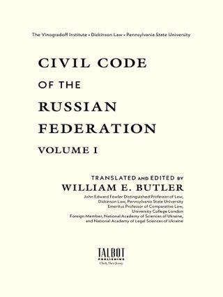 Civil Code of the Russian Federation. 2 volumes. 2021.