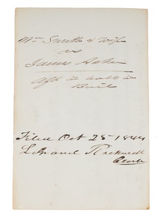 Accusation of Adultery in the Wisconsin Territory. 1845