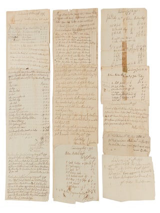 Item #71739 Deeds, Receipts, Estate Inventories and Other Legal Documents, 1780. Manuscript...