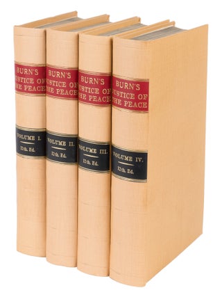 Item #71795 The Justice of the Peace, And Parish Officer, 4 vols, London, 1772. Richard Burn