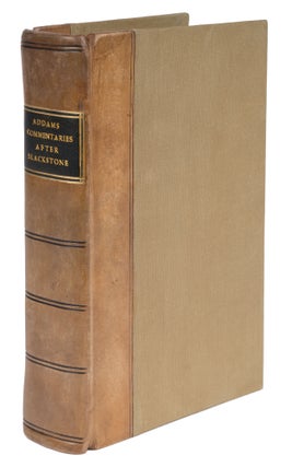 Item #71800 Commentaries on the Laws of England, Principally in the Order, And. Sir William...