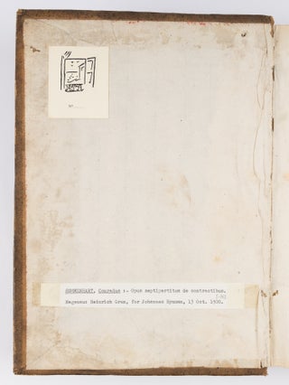 Opus Septipartitum de Contractibus, Hagenau, 13 October 1500.
