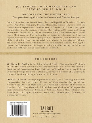 Discovering the Unexpected: Comparative Legal Studies in Eastern...